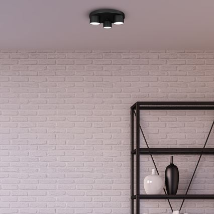 Стельовий світильник DIXIE 3xGX53/11W/230V чорний