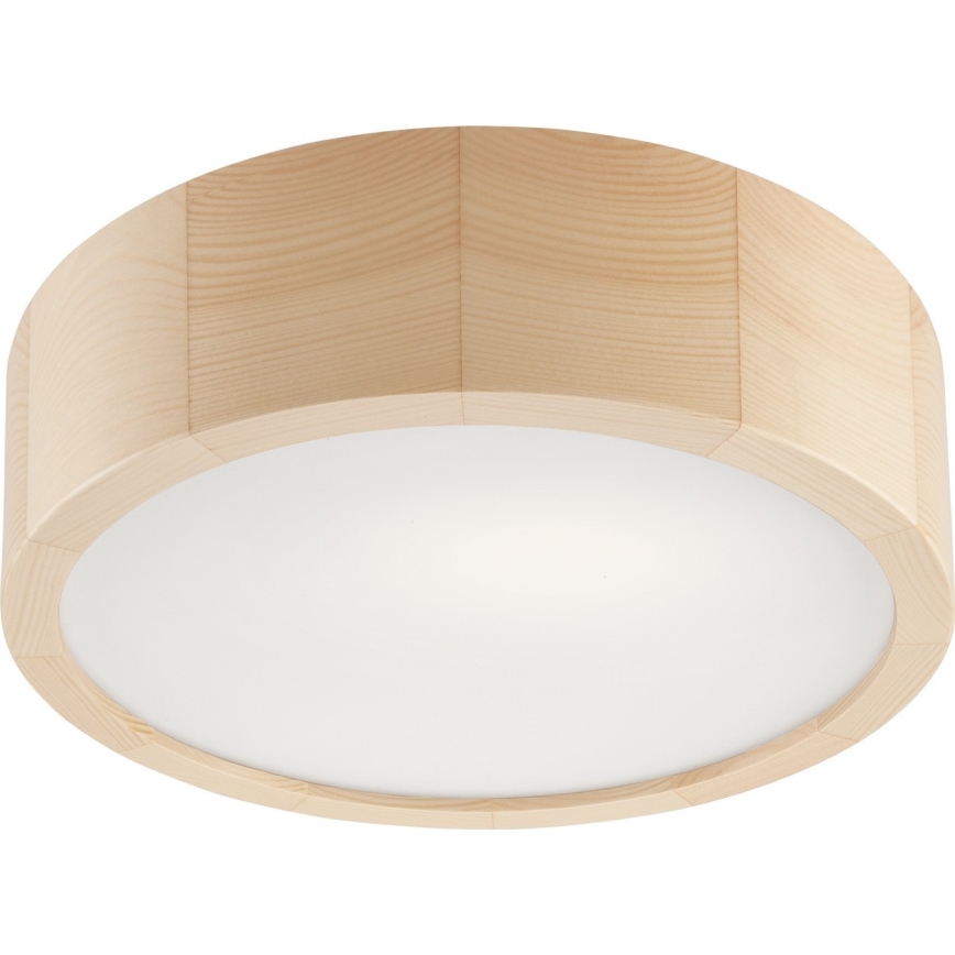 Стельовий світильник для ванної кімнати NATURAL 2xE27/15W/230V IP54 сосна ø 27 см