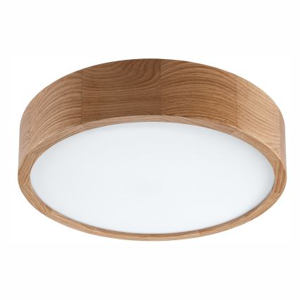 Стельовий світильник для ванної кімнати OAK 3xE27/15W/230V дуб ø 37 см IP54 - FSC сертифіковано