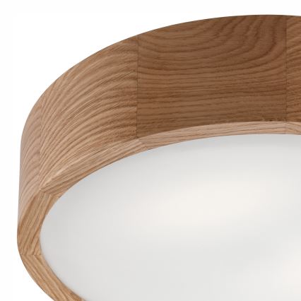 Стельовий світильник для ванної кімнати OAK 3xE27/15W/230V дуб ø 37 см IP54 - FSC сертифіковано