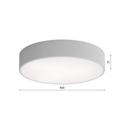 Стельовий світильник для ванної кімнати з датчиком CLEO, 3xE27/24W/230V, діаметр 40 см, сірий, IP54