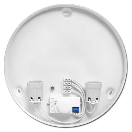 Стельовий світильник для ванної кімнати з датчиком VICTOR 2xE27/60W/230V IP44