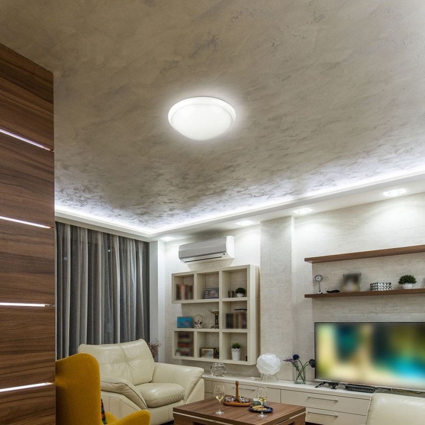 Стельовий світильник для ванної кімнати з датчиком 1xE27/60W/230V IP44 ø 29,6 см