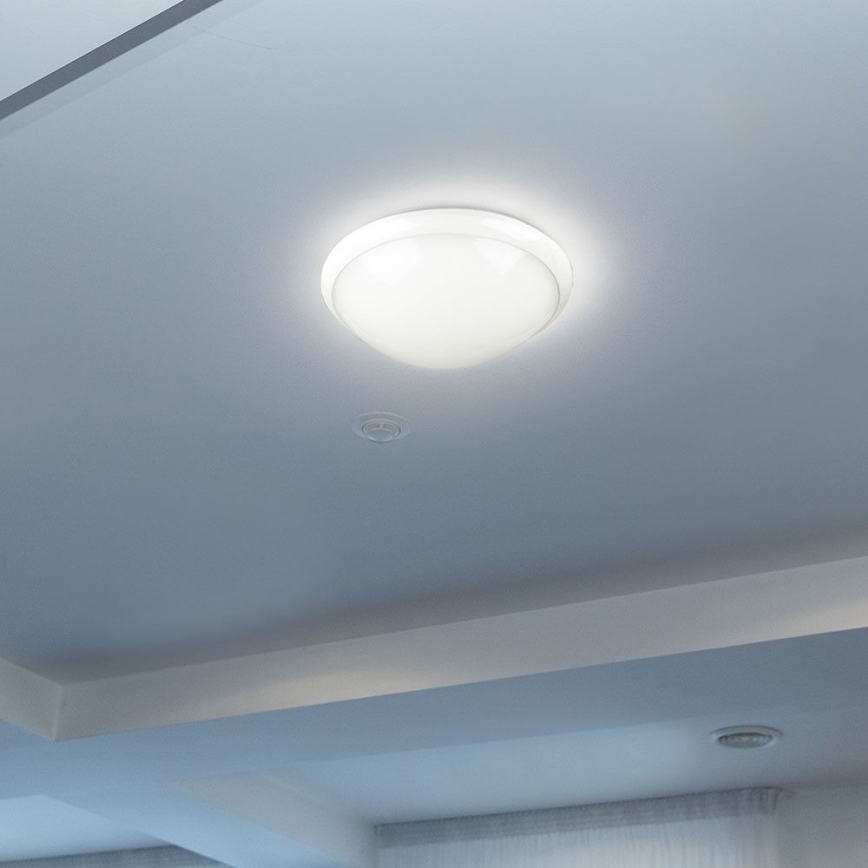Стельовий світильник для ванної кімнати з датчиком 1xE27/60W/230V IP44 ø 29,6 см
