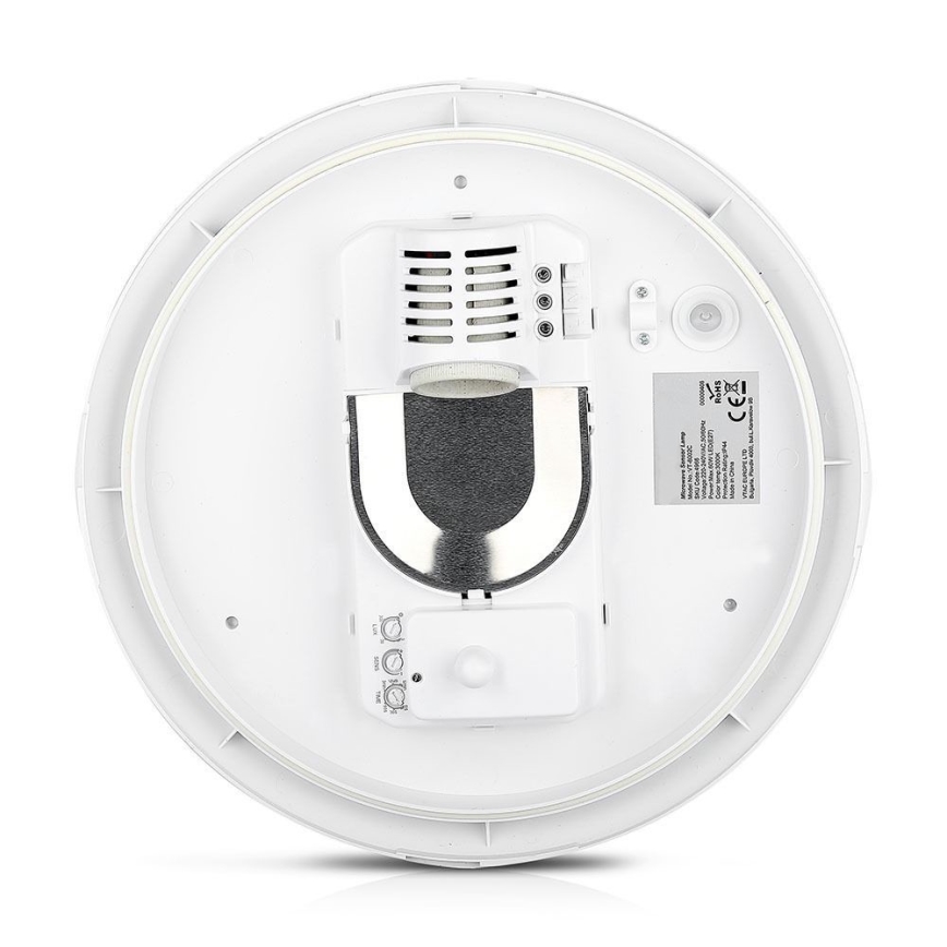 Стельовий світильник для ванної кімнати з датчиком 1xE27/60W/230V IP44 ø 29,6 см