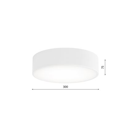 Стельовий світильник для ванної кімнати з датчиком CLEO 2xE27/24W/230V діаметр 30 см білий IP54