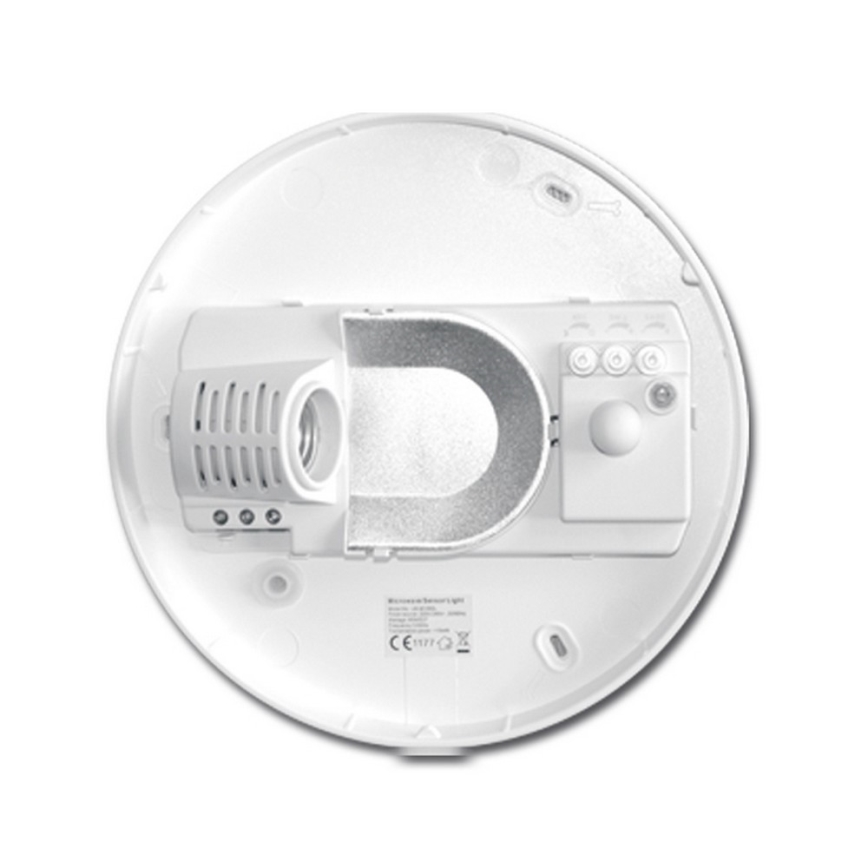 Стельовий світильник для ванної кімнати з датчиком VICTOR 1xE27/60W/230V IP44