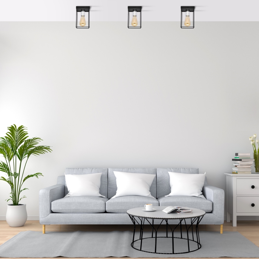 Стельовий світильник FINN 1xE27/15W/230V чорний/глянцевий хром