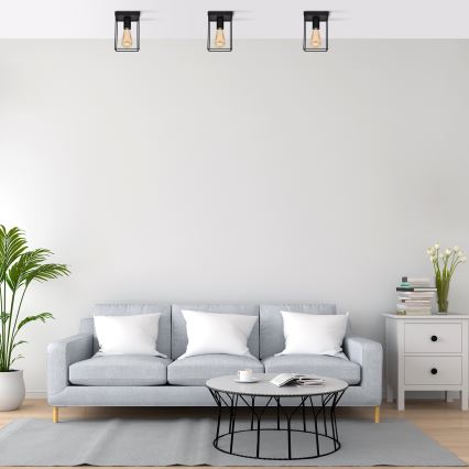 Стельовий світильник FINN 1xE27/15W/230V чорний