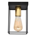 Стельовий світильник FINN 1xE27/15W/230V чорний/золотий