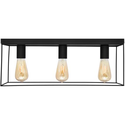 Стельовий світильник FINN 3xE27/15W/230V чорний