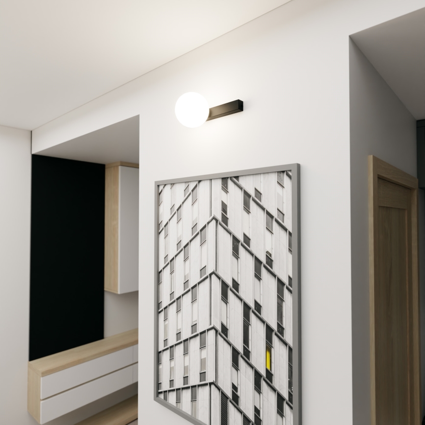 Стельовий світильник FIT 1xE14/10W/230V чорний/білий