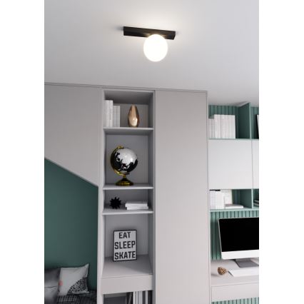 Стельовий світильник FIT 1xE14/10W/230V чорний/білий