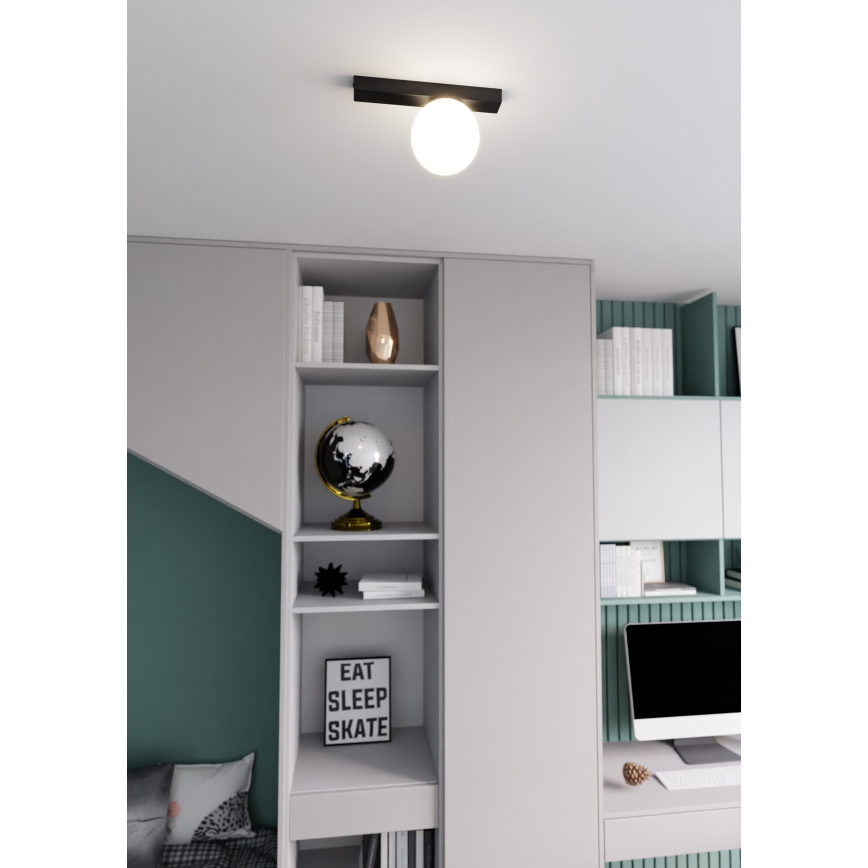 Стельовий світильник FIT 1xE14/10W/230V чорний/білий