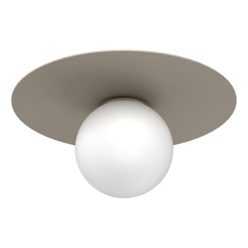 Стельовий світильник FLAT 1xE27/15W/230V, діам. 35 см, бежевий