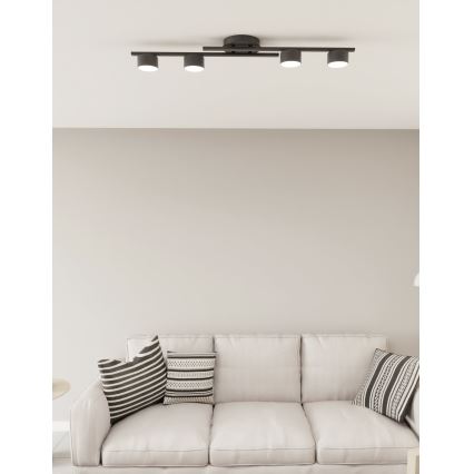 Стельовий світильник FRAGMENT 4xGX53/12W/230V чорний