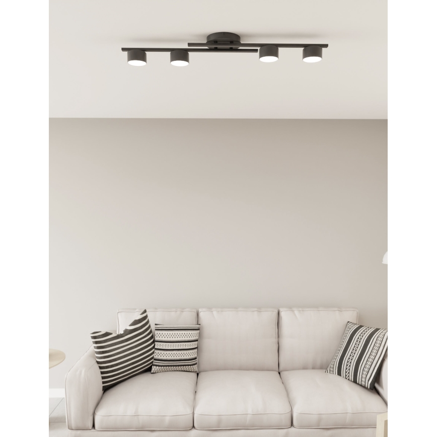 Стельовий світильник FRAGMENT 4xGX53/12W/230V чорний