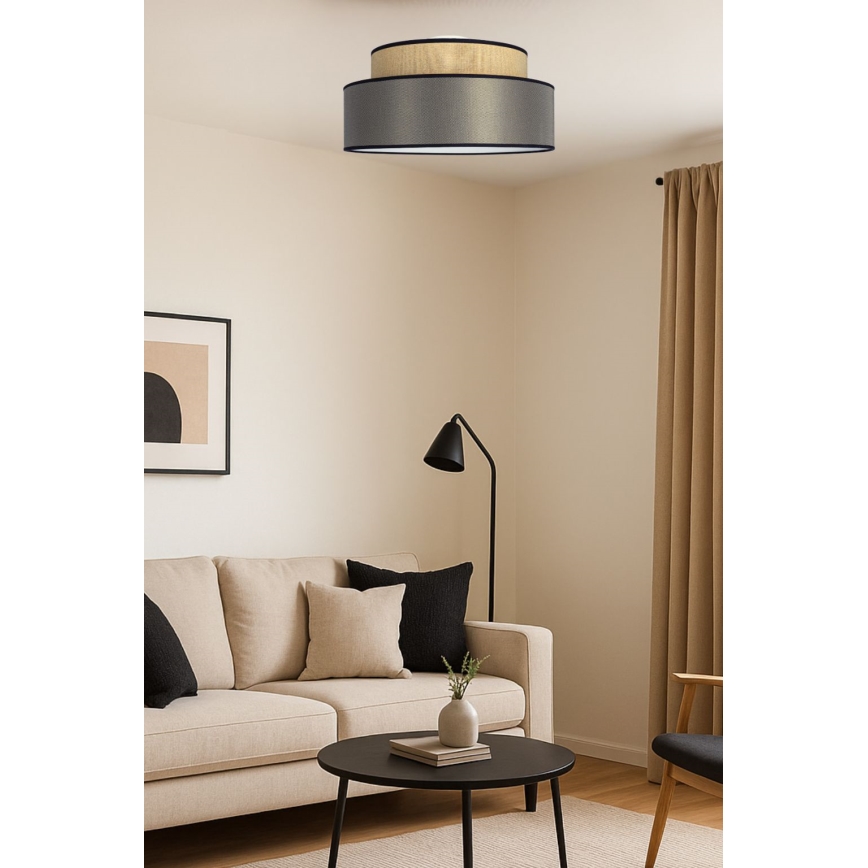 Стельовий світильник GRACE 1xE27/60W/230V бежевий/коричневий