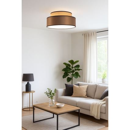 Стельовий світильник GRACE 1xE27/60W/230V бежевий/коричневий
