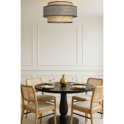 Стельовий світильник GRACE 1xE27/60W/230V діаметр 40 см бежевий/коричневий