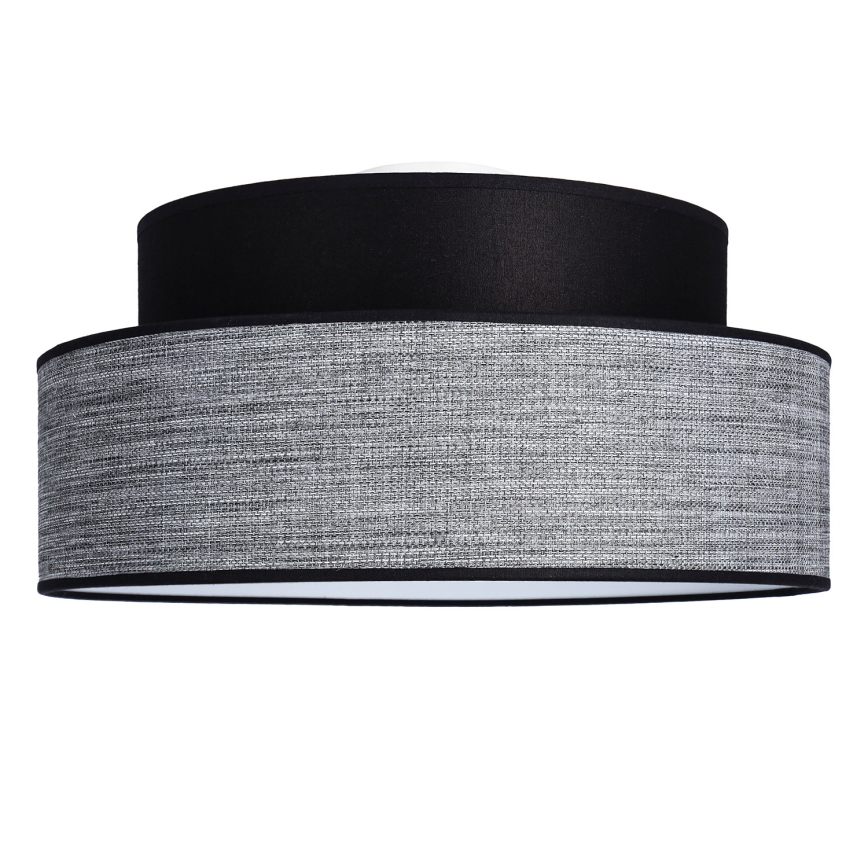 Стельовий світильник GRACE 1xE27/60W/230V діаметр 40 см чорний/сірий