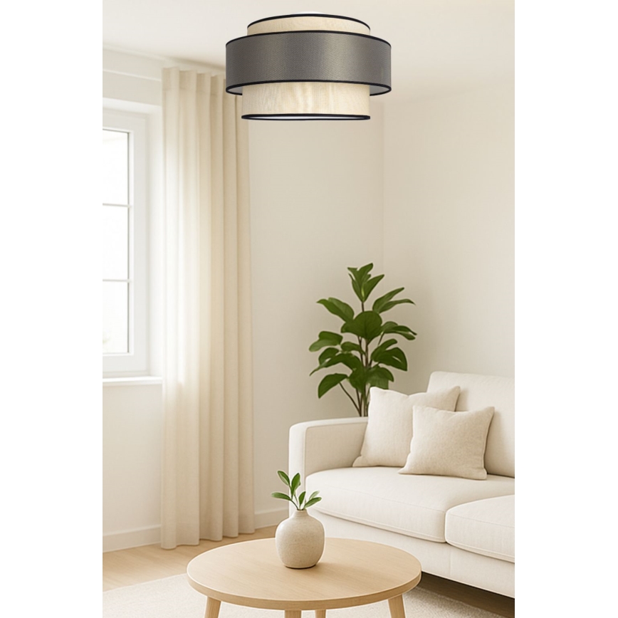 Стельовий світильник GRACE 1xE27/60W/230V кремовий/коричневий
