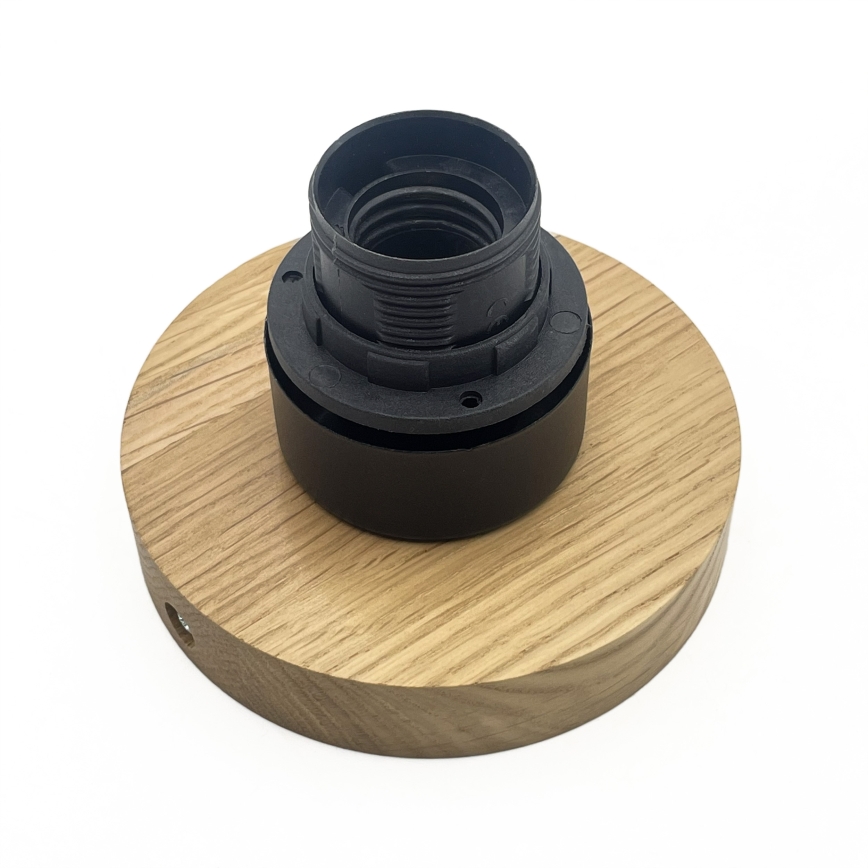 Стельовий світильник HARMA WOOD 1xE27/15W/230V, дуб/білий, Ø 25 см