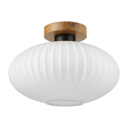 Стельовий світильник HARMA WOOD, 1×E27, 15 Вт, 230 В, дуб/білий, діаметр 30 см