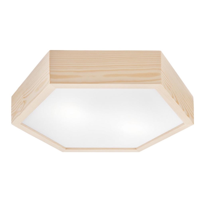 Стельовий світильник HEX NATURAL 2xE27/60W/230V ø 43 см сосна