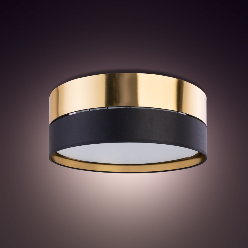 Стельовий світильник HILTON 3xE27/15W/230V ø 45 см латунь/чорний