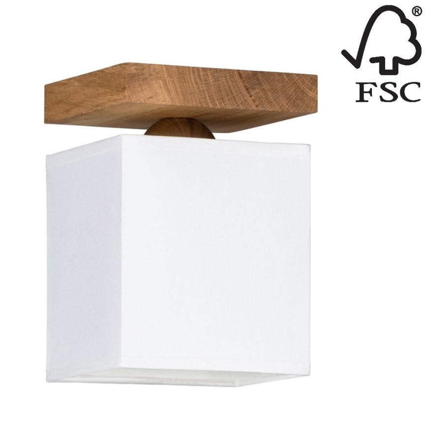 Стельовий світильник INGER 1xE27/25W/230V дуб – сертифіковано FSC