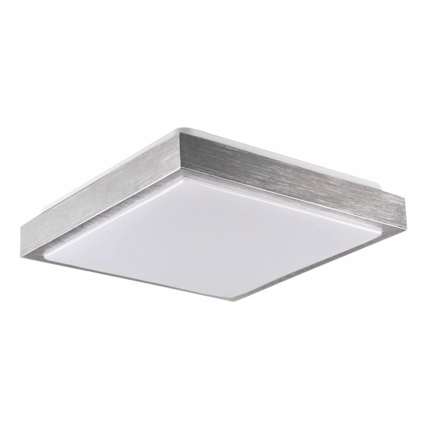Стельовий світильник KAZIMIERZ 2xE27/20W/230V 29,5x29,5 см срібний