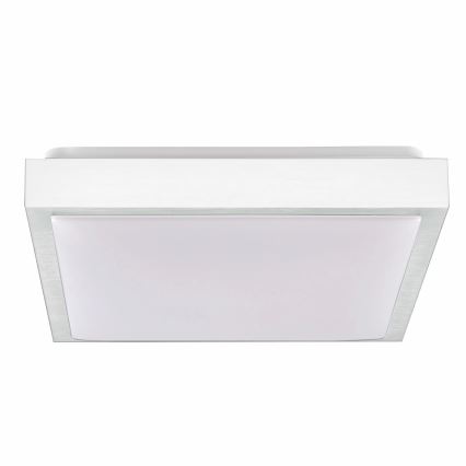 Стельовий світильник KAZIMIERZ 2xE27/20W/230V 29,5x29,5 см срібний