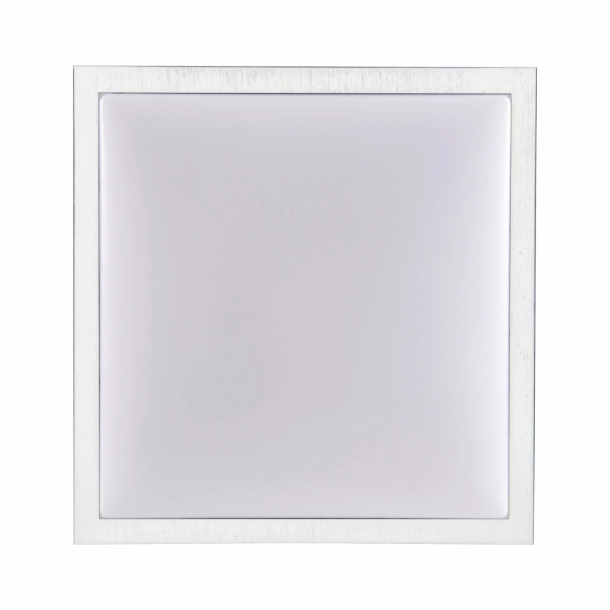 Стельовий світильник KAZIMIERZ 2xE27/20W/230V 29,5x29,5 см срібний
