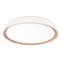 Стельовий світильник LED з регулюванням яскравості ILVI LED/30W/230V 2700-6500K діаметр 40 см білий/бежевий + пульт дистанційного керування
