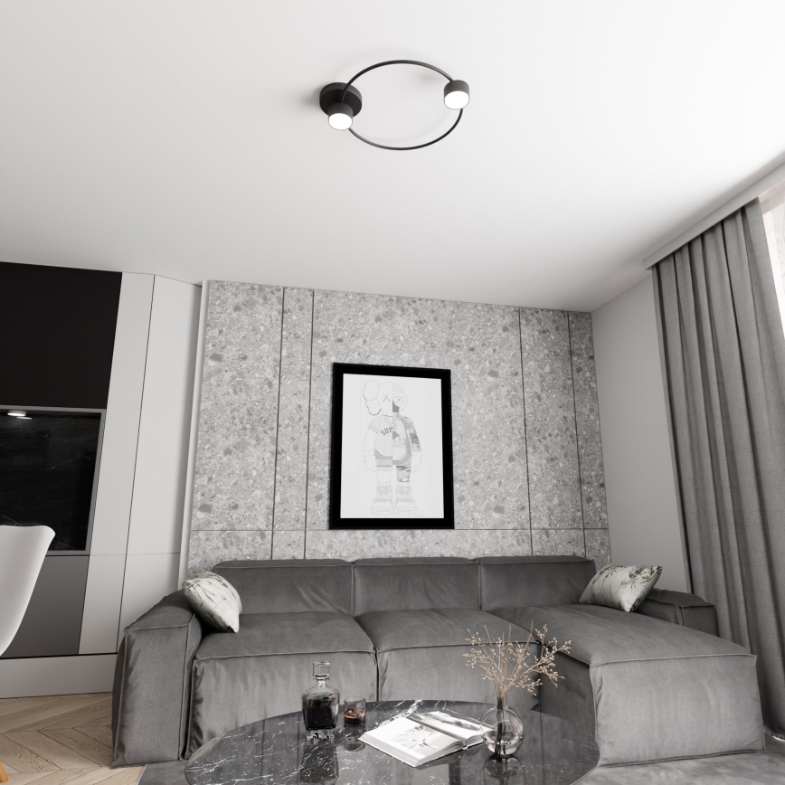 Стельовий світильник LUCIO 2xGX53/12W/230V чорний