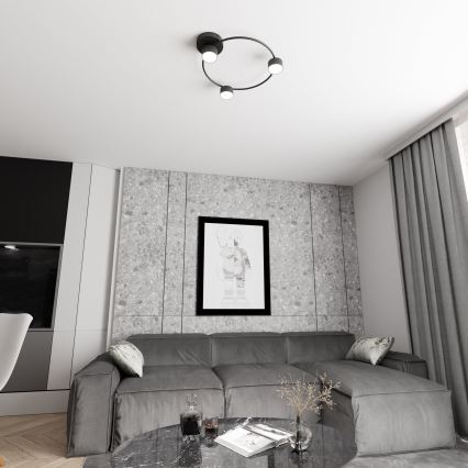 Стельовий світильник LUCIO 3xGX53/12W/230V чорний