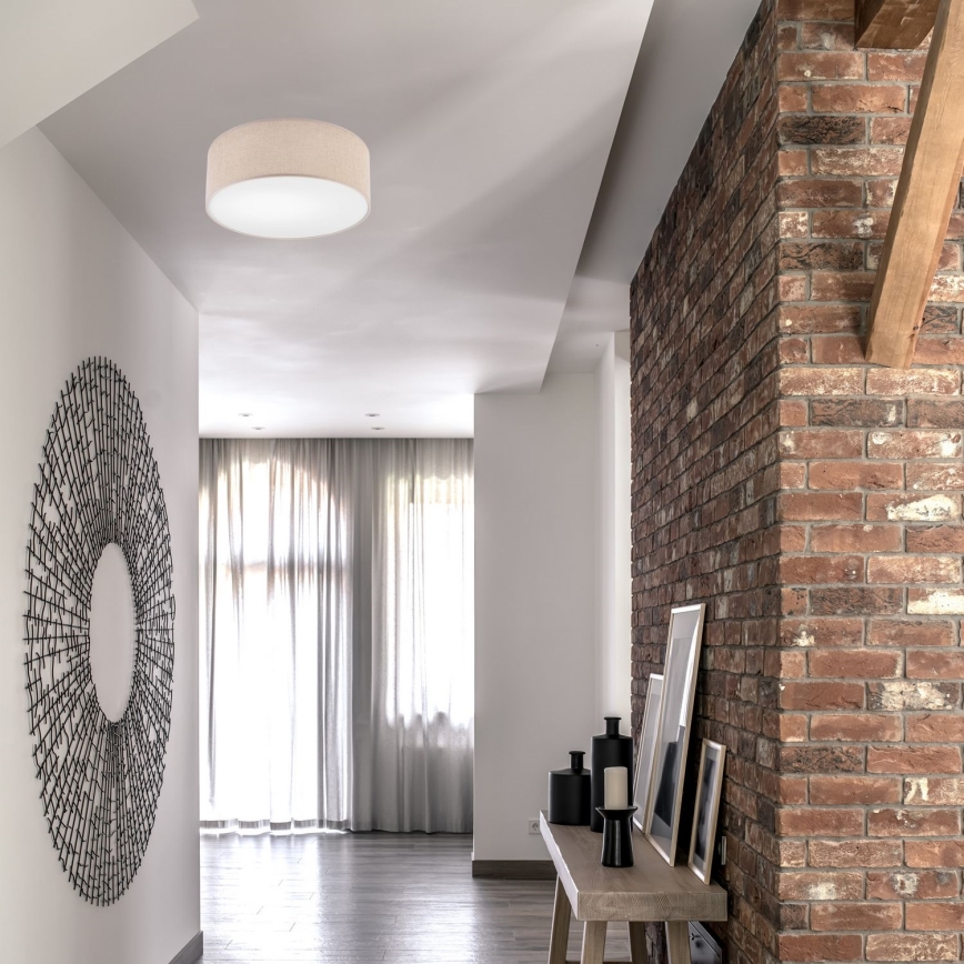 Стельовий світильник MONTE 1xE27/60W/230V, діаметр 35 см, коричневий