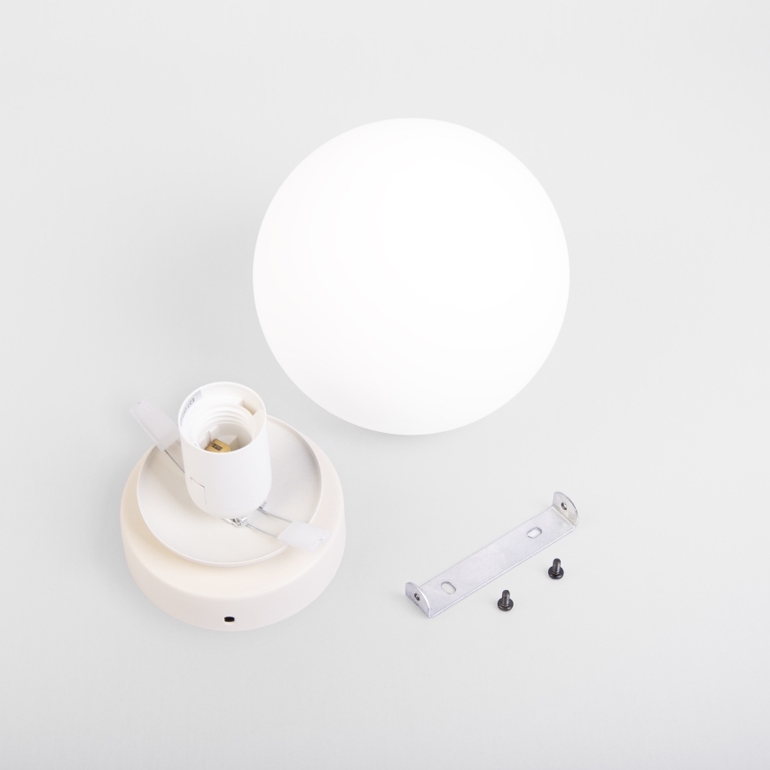 Стельовий світильник MOONLIGHT 1xE27/15W/230V, діаметр 16 см, кремовий