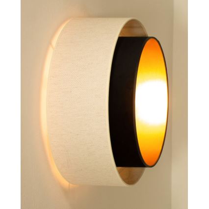 Стельовий світильник NATIA 1xE27/60W/230V білий/чорний