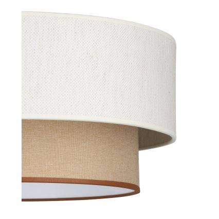 Стельовий світильник NATIA 1xE27/60W/230V діам. 45 см білий/коричневий