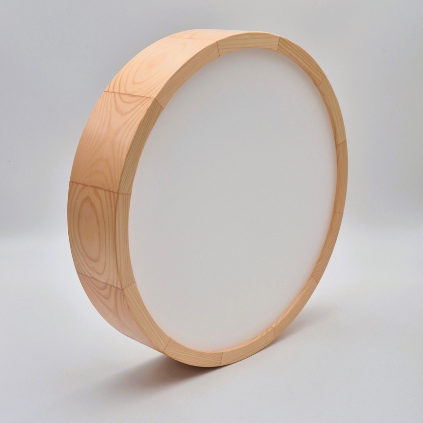 Стельовий світильник NATURAL 2xE27/60W/230V діам. 37,5 см сосна