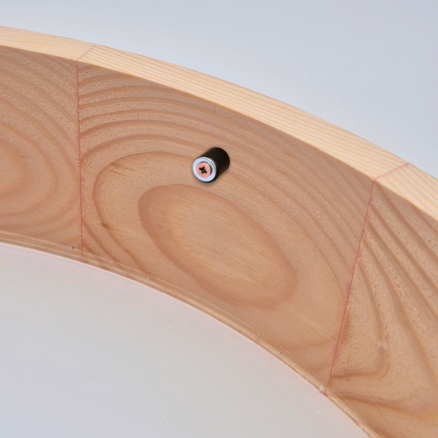 Стельовий світильник NATURAL 2xE27/60W/230V діам. 37,5 см сосна