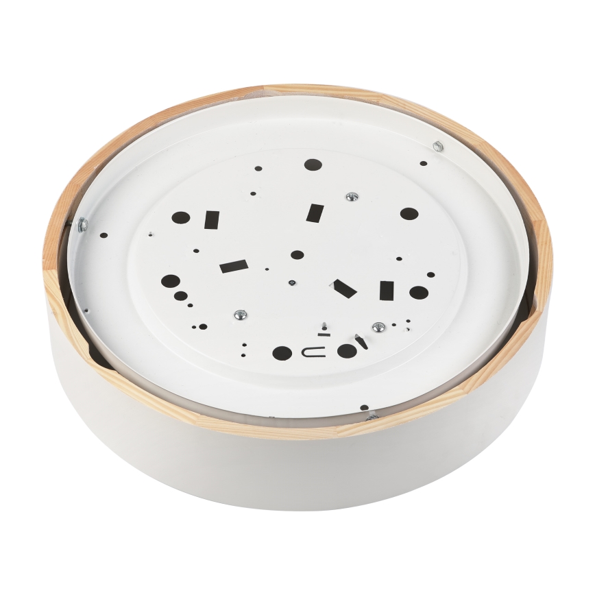 Стельовий світильник NATURAL, 3×E27, 15 Вт, 230 В, діаметр 37,5 см, сосна/білий