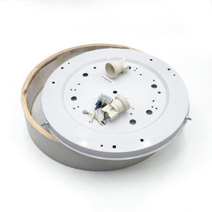 Стельовий світильник NATURAL, 3×E27, 15 Вт, 230 В, діаметр 37,5 см, сосна/білий