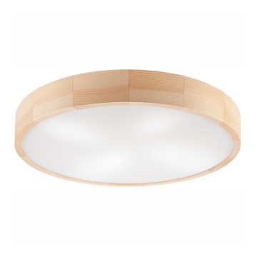 Стельовий світильник NATURAL 4xE27/60W/230V ø 57 см сосна