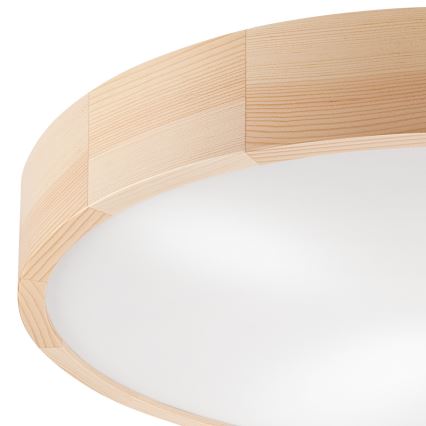 Стельовий світильник NATURAL 4xE27/60W/230V ø 57 см сосна