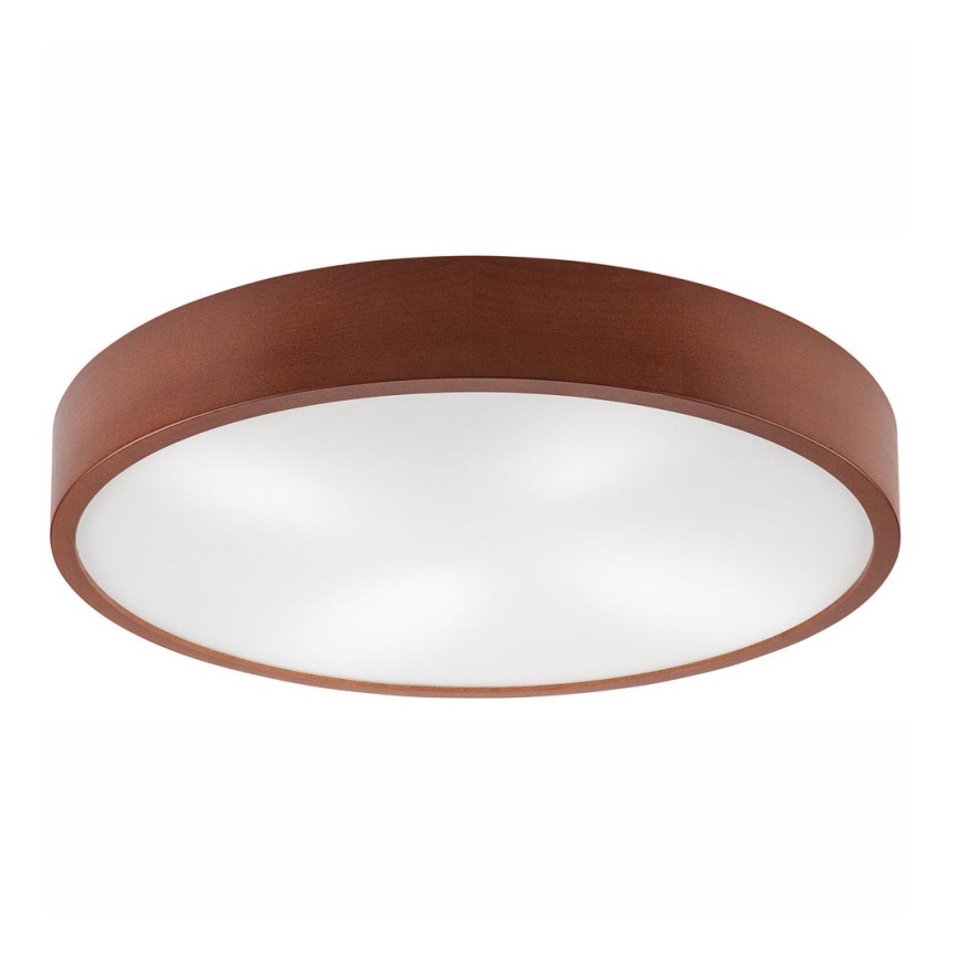 Стельовий світильник NATURAL 4xE27/60W/230V ø 57 см сосна/коричневий