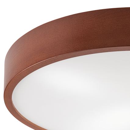 Стельовий світильник NATURAL 4xE27/60W/230V ø 57 см сосна/коричневий