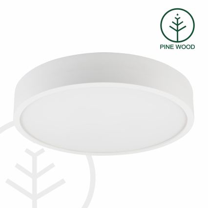 Стельовий світильник NATURAL, 5×E27, 15 Вт на патрон, 230 В, діам. 47,5 см, сосна/білий
